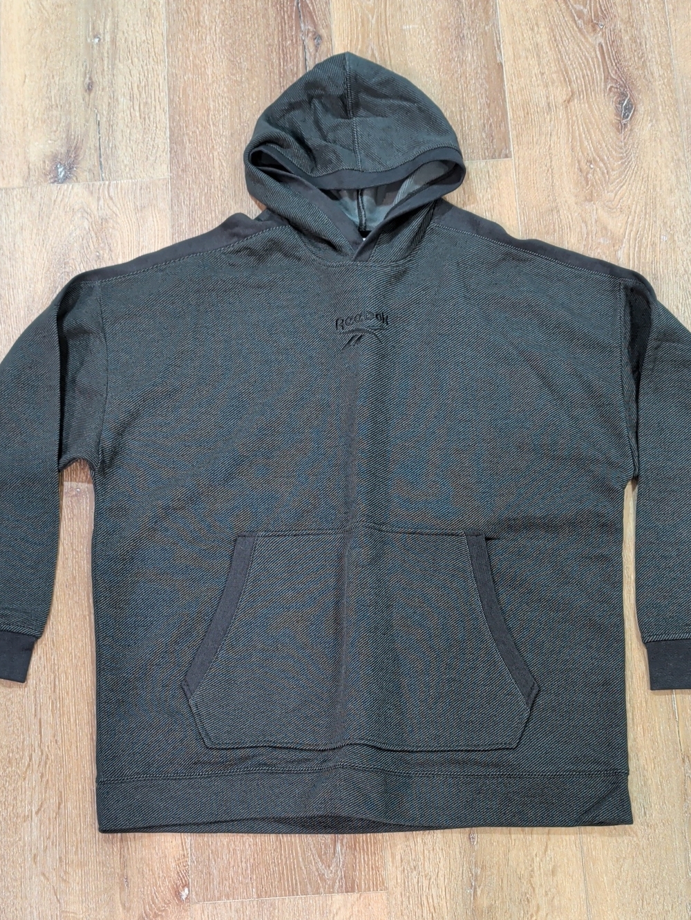 Reebok Men's Grey Melange Pullover Hoodie - Size XXL NWT